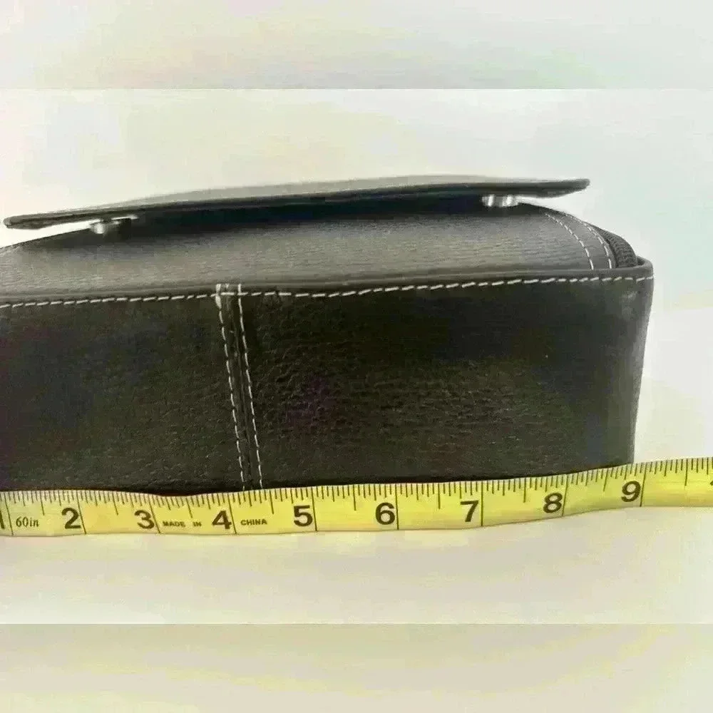 Men's Brown Leather Side Bag iPad Bag Brown Messenger Bag For Men (544)